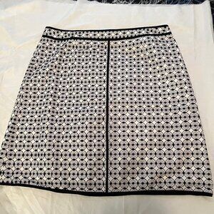 NWT Talbots Black and White Skirt Size 14